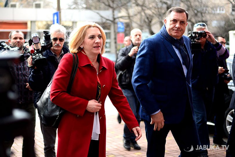 Predsjednica Republike Srpske Željka Cvijanović i Miload Dodik