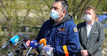 Drago Martinović, ravnatelj Uprave civilne zaštite ŽZH na konferenciji za medije Stožera civilne zaštite ŽZH u Širokom Brijegu