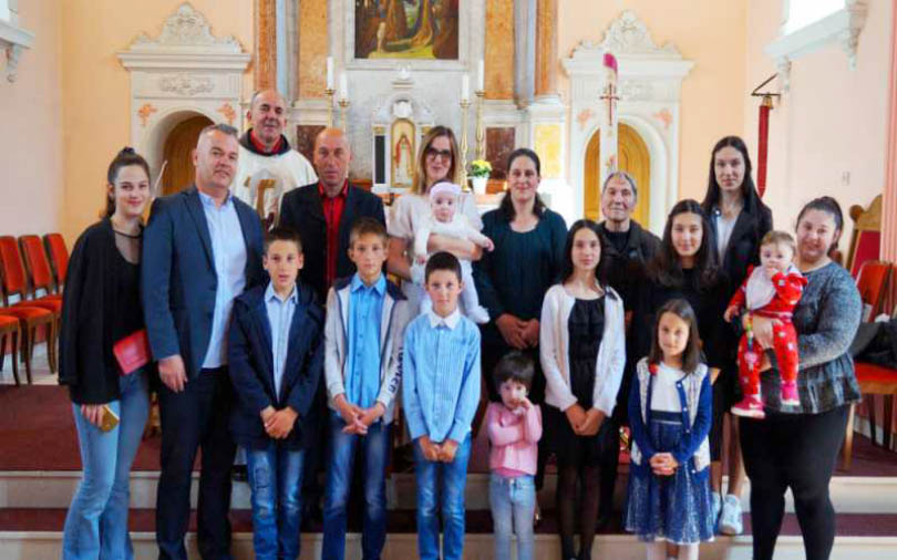 Kršteno osmo dijete u najbrojnijoj obitelji u Livnu