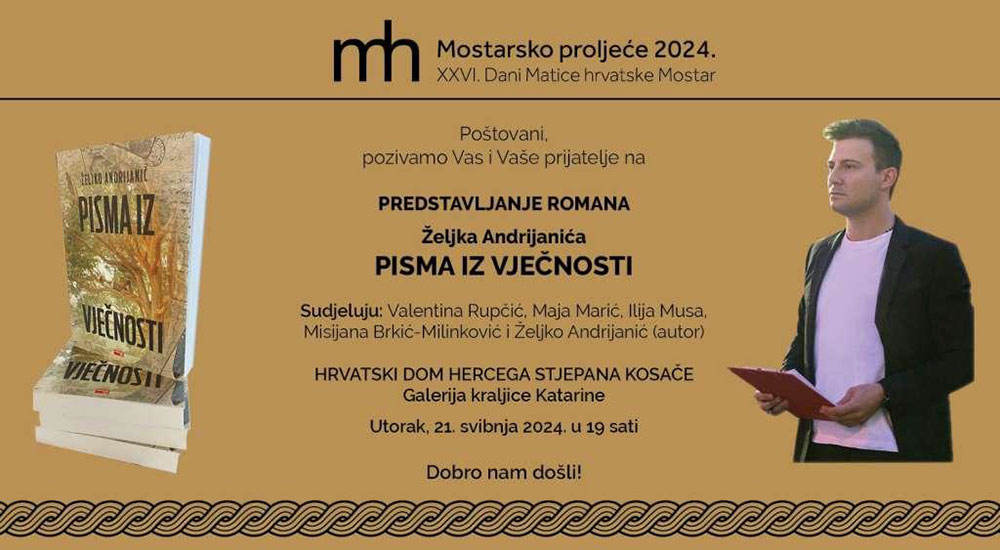 Željko Andrijanić u Mostaru predstavlja svoj roman