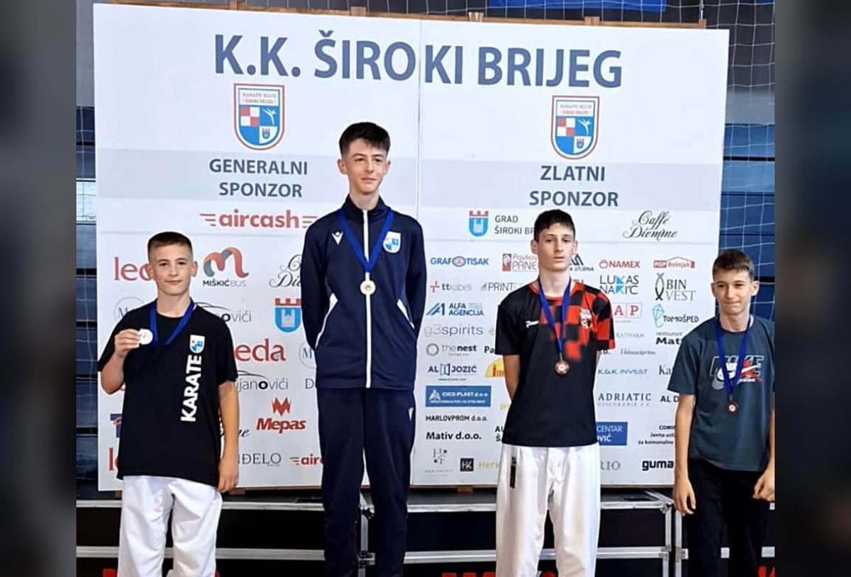 Karate klub Široki Brijeg najuspješniji klub na Ligi Hercegovine Karate klub Široki Brijeg najuspješniji klub na Ligi Hercegovine
