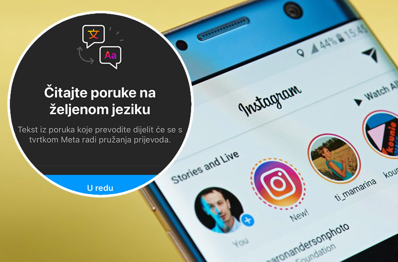 Instagram prijevod izravnih poruka