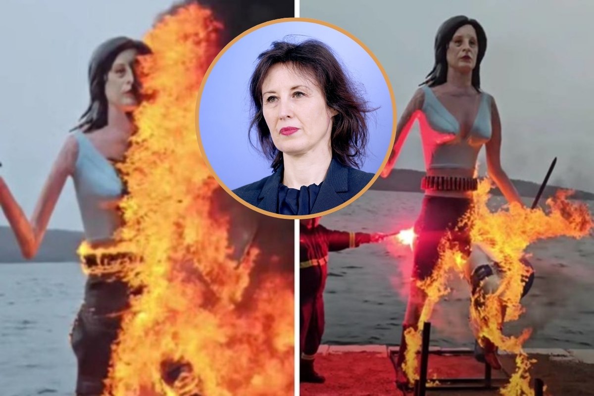 Na maškarama spaljena lutka Dalije Orešković: “Blago društvu koje se veseli kad žena gori na lomači” Na maškarama spaljena lutka Dalije Orešković: “Blago društvu koje se veseli kad žena gori na lomači”