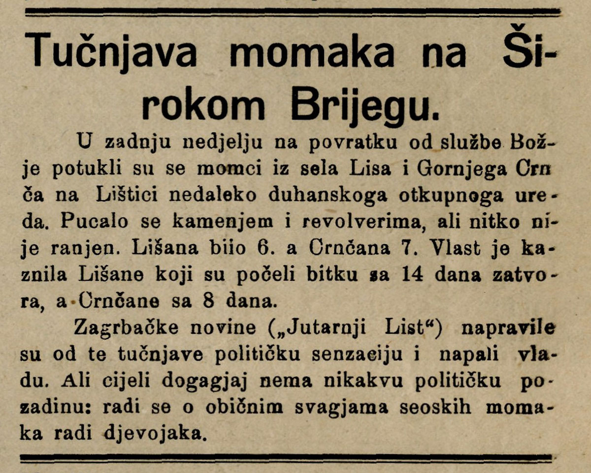 Kako se nekad tuklo: Revolveri i kamenja u tučnjavi momaka nakon svete mise