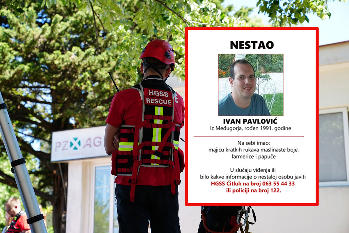 Nestao mlađi muškarac iz Međugorja, HGSS pozvao građane na pomoć Nestao mlađi muškarac iz Međugorja, HGSS pozvao građane na pomoć